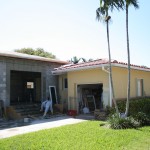 Exterior photo of home addition under construction