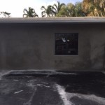 Garage door openings sealed and stucco applied