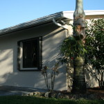 Exterior photo of garage conversion